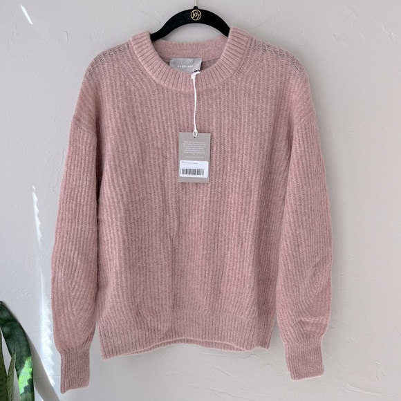 🌸EVERLANE THE COCOON CREW IN ALPACA SWEATER IN CAFE CREME XS - Picture 8 of 9